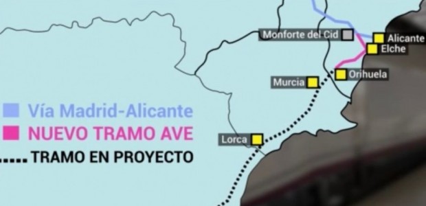 Francisco Bernabé: "El PSOE de Cartagena debería estar avergonzado porque su Gobierno ya ha empezado a usar en la televisión mapas en los que se ha borrado a Cartagena del trazado ferroviario"