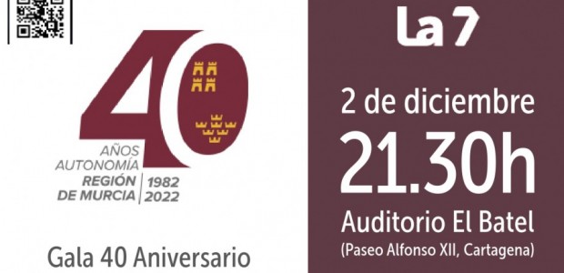 Cartagena acoge este viernes la gala del 40º aniversario del Estatuto de Autonomía