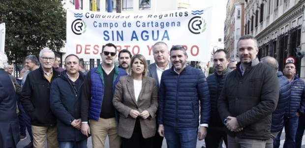 La alcaldesa secunda la concentración en defensa del trasvase Tajo Segura porque “el campo de Cartagena se juega su futuro”