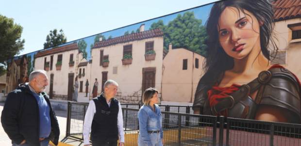 Cartagena, nominada a los premios internacionales de arte urbano con un grafiti mural de inspiración romana