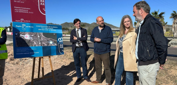 Comienza la construcción de una glorieta en La Aljorra que reforzará la seguridad de más de un millón de usuarios