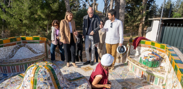 Finaliza la restauración del mirador y el cerramiento histórico del Huerto de las Bolas, en Santa Ana