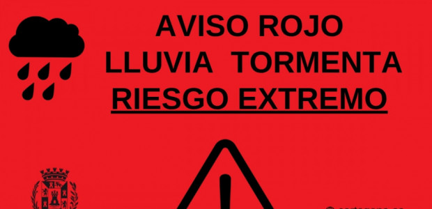 Aviso rojo de riesgo extremo por lluvia y tormenta este viernes en Cartagena